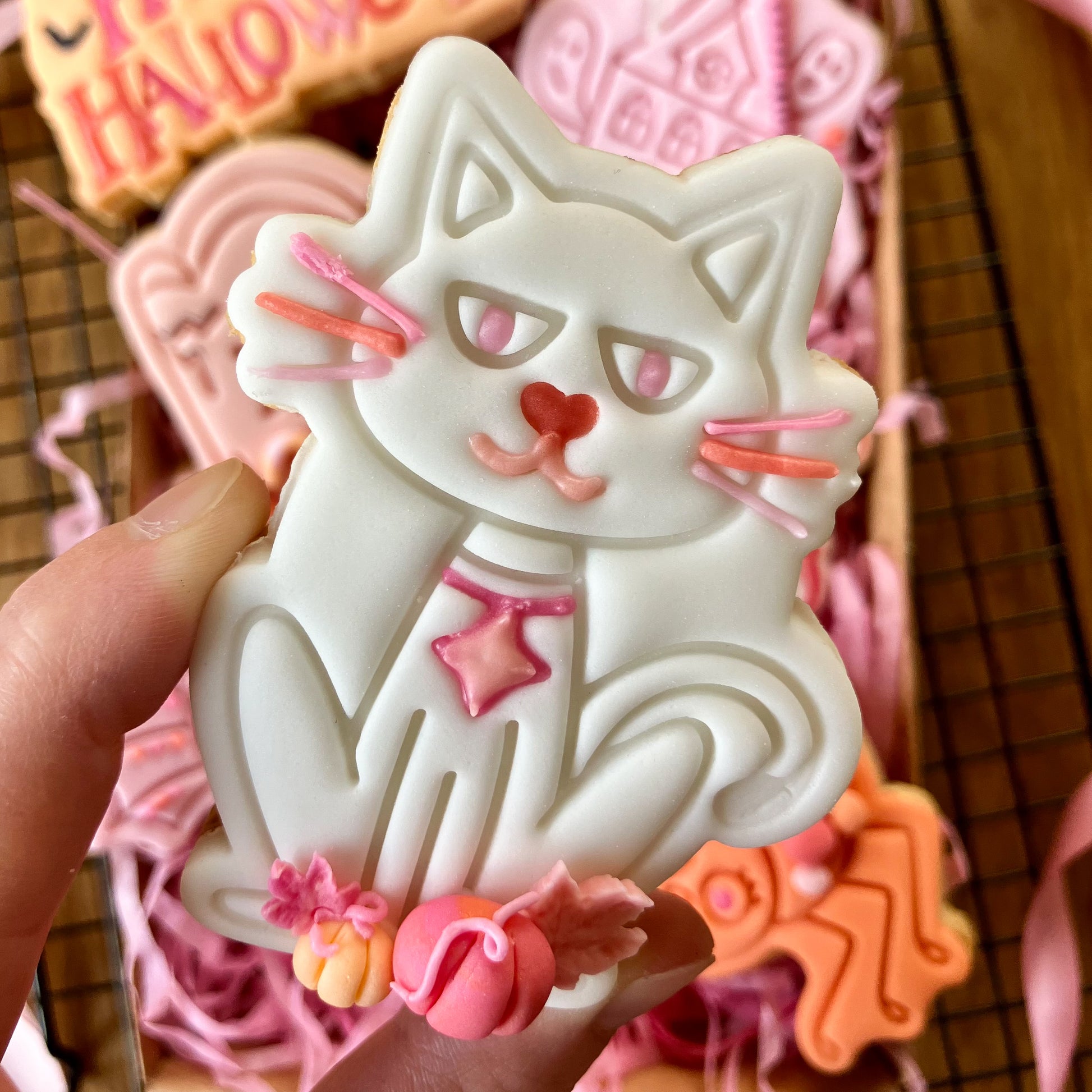 Cat Halloween Cookie Cutter and Stamp