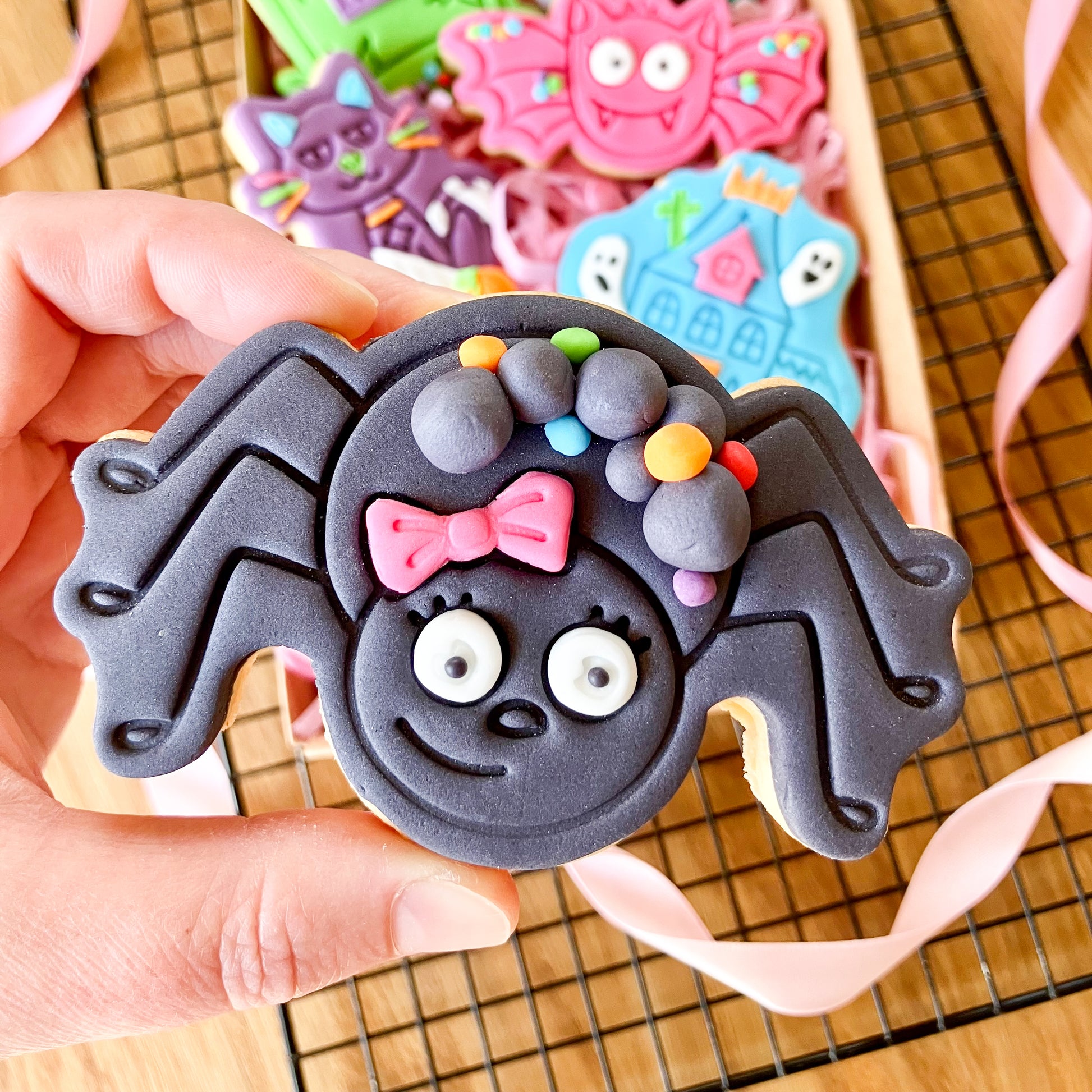 Spider Halloween Cookie Cutter and Stamp