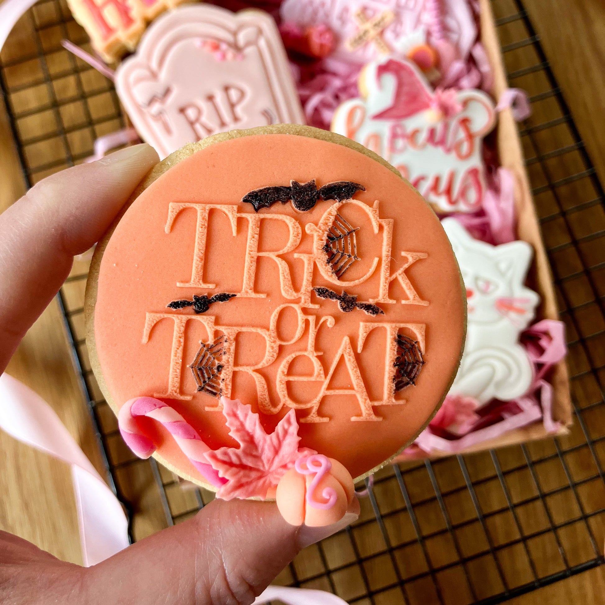 Trick or Treat Style 1 Cookie Embosser
