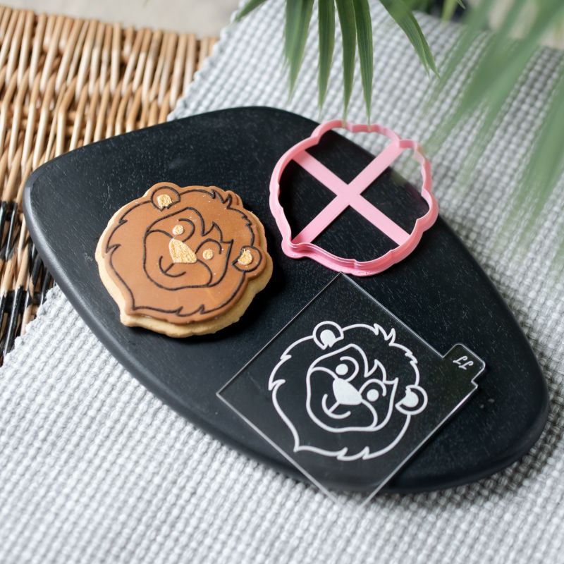 Lion Jungle Cookie Cutter and Embosser