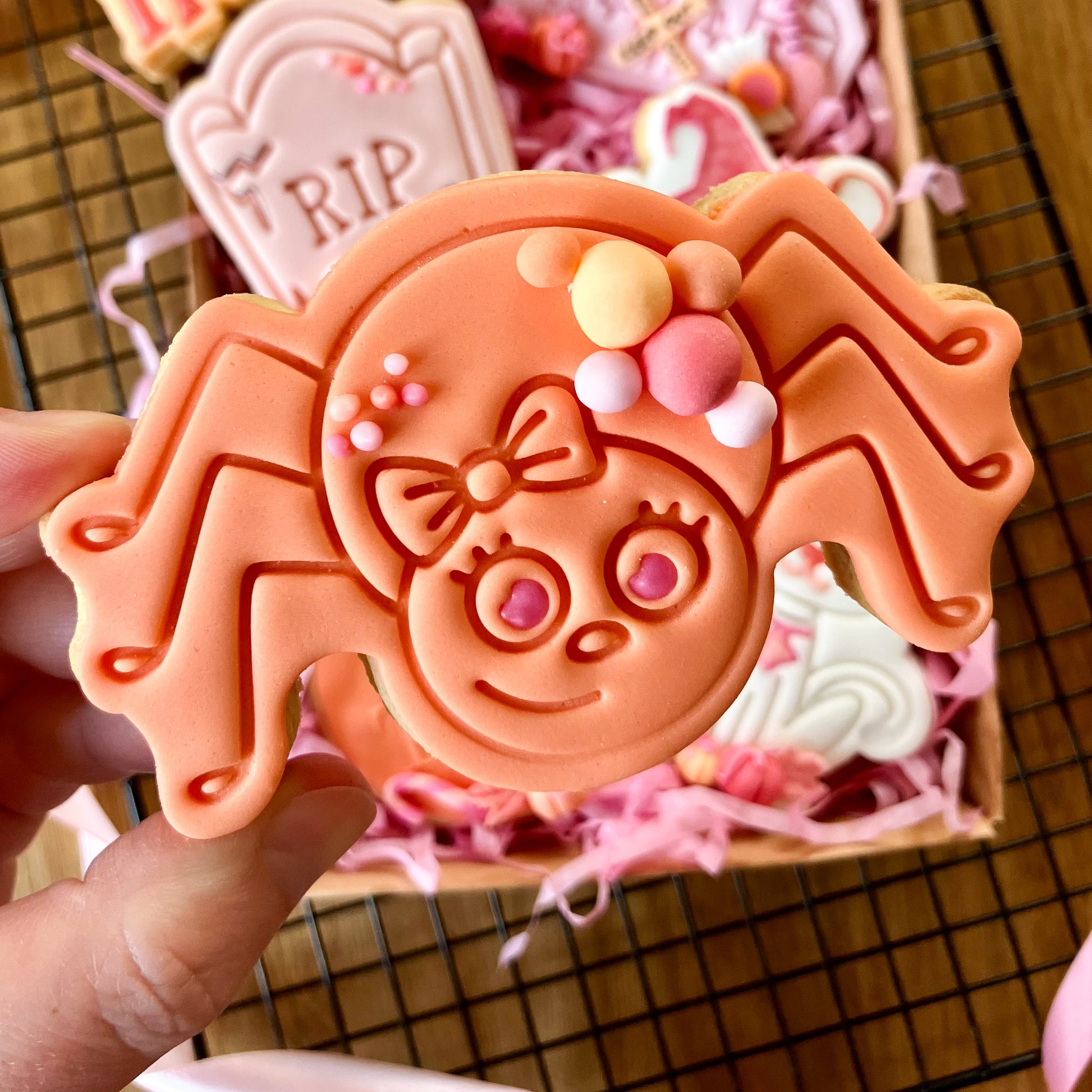 Spider Halloween Cookie Cutter and Stamp