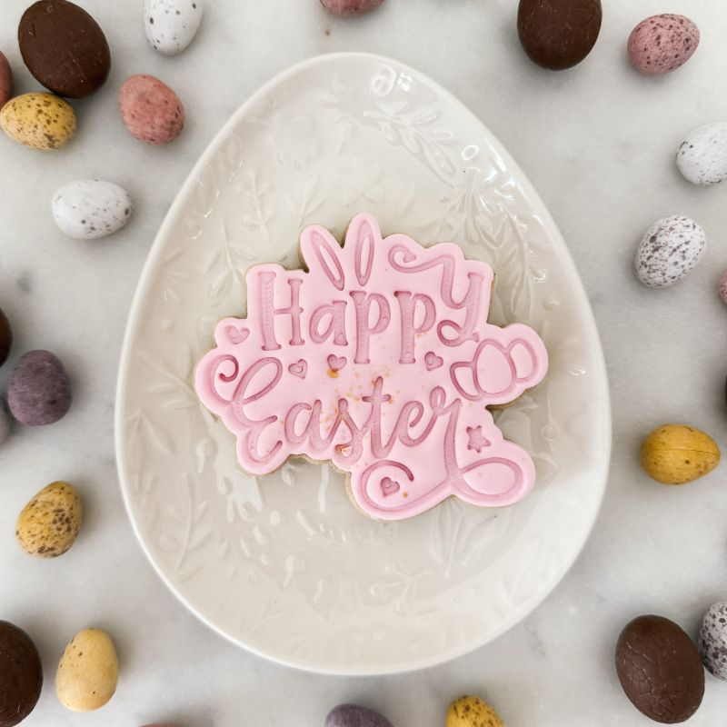 Happy Easter Style 3 Cookie Cutter and Stamp