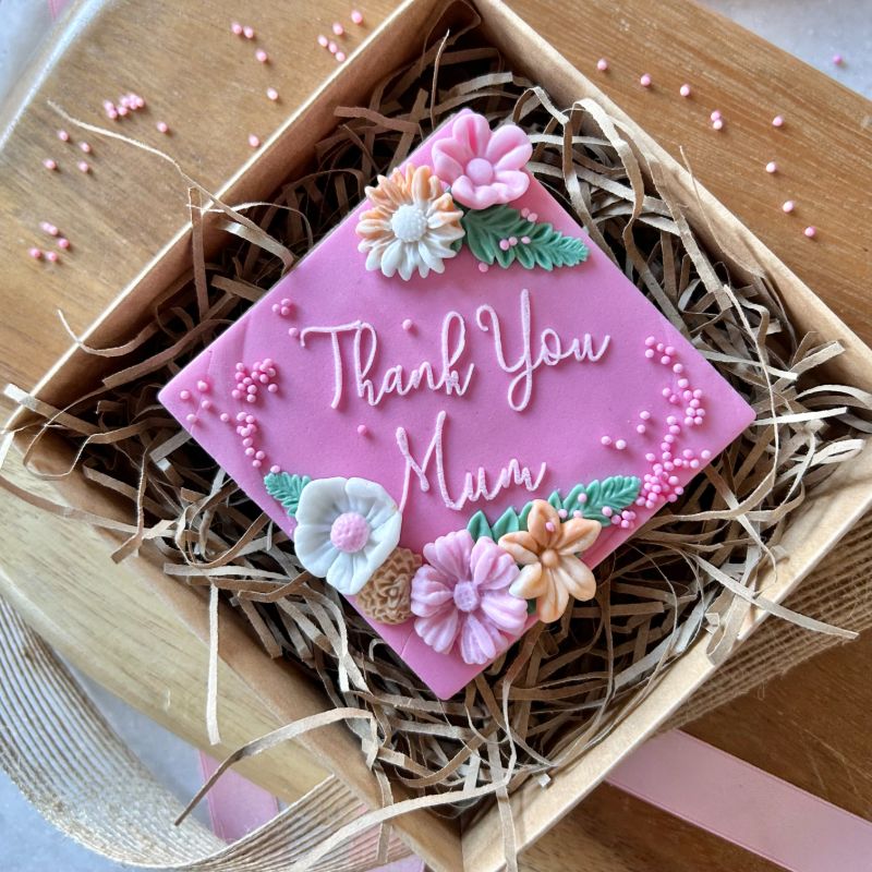 Thank You Mum Mother's Day Cookie Embosser
