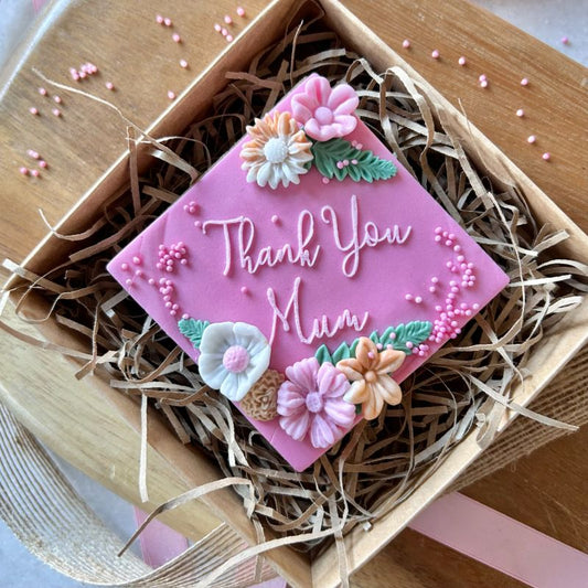 Thank You Mum Mother's Day Cookie Embosser