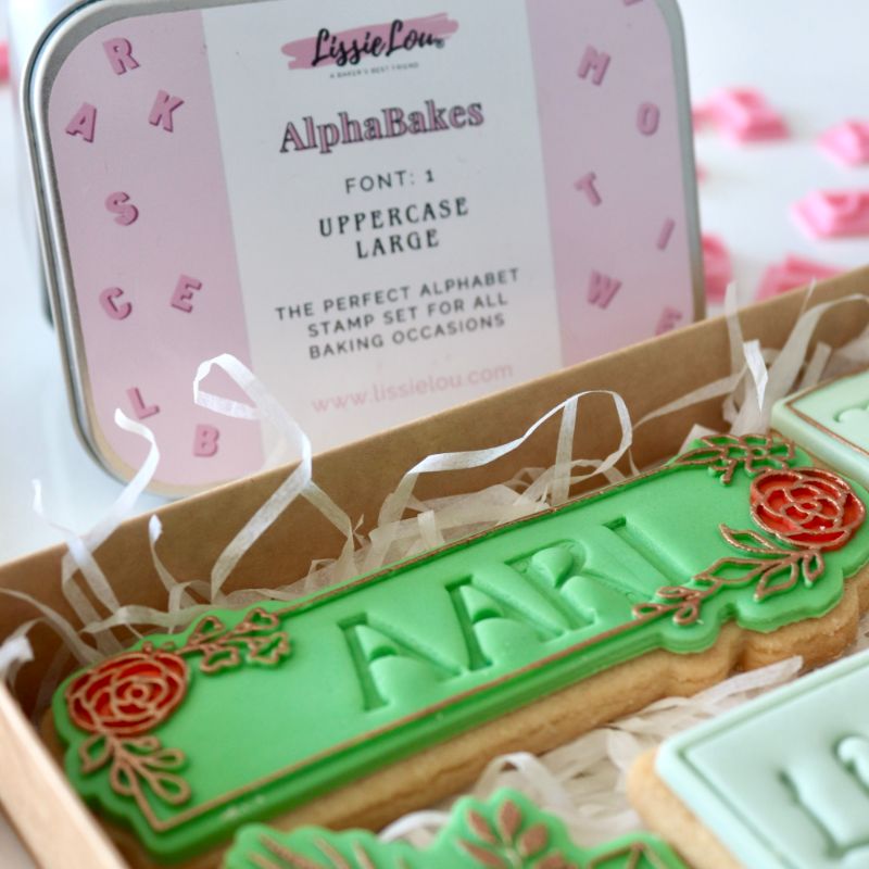 Floral Rectangle Cookie Cutter and Embosser
