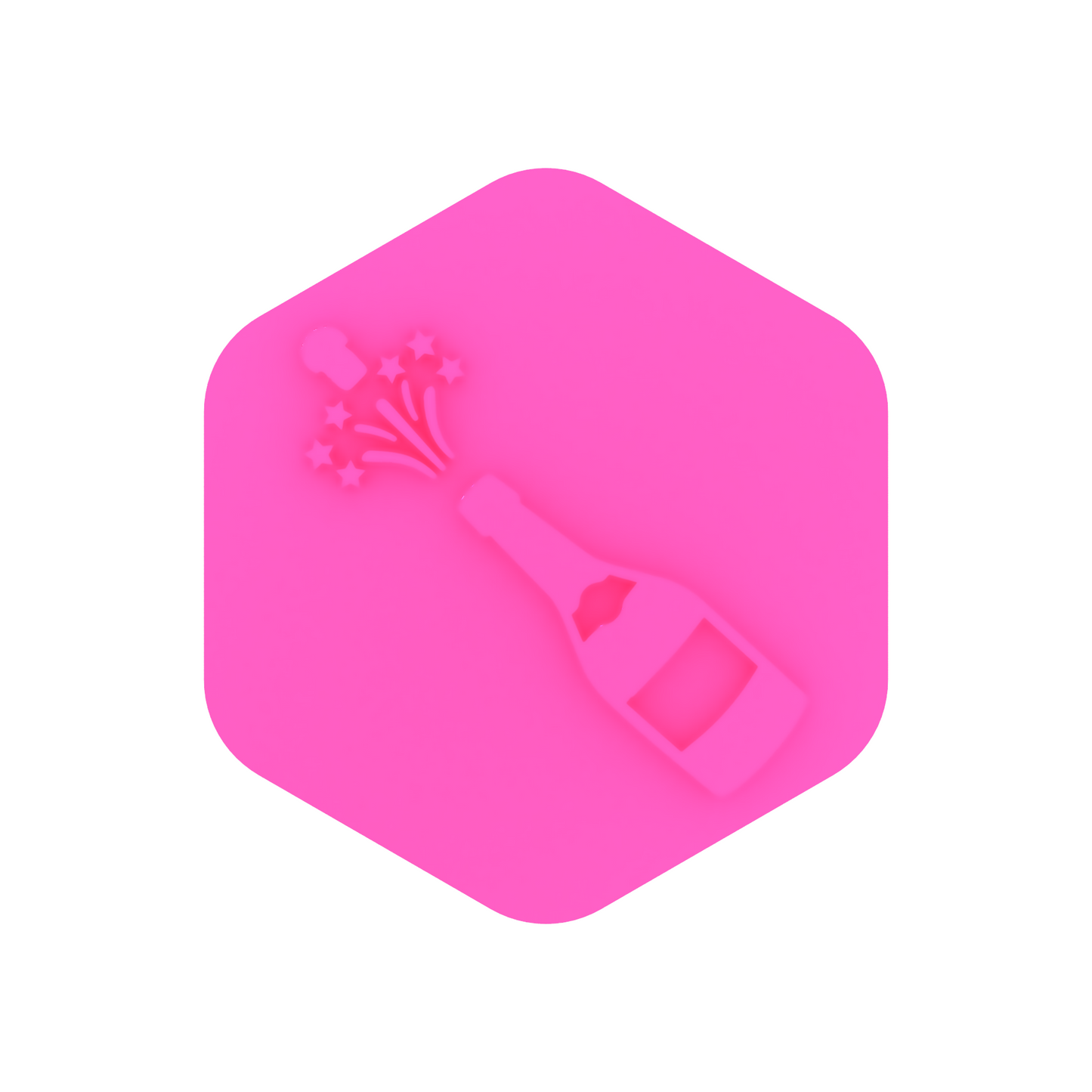 Champagne Bottle Style 1 Cookie Stamp