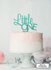Little One Baby Shower Cake Topper Premium 3mm Acrylic Mirror Turquoise