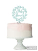 Baby Shower Wreath Cake Topper Premium 3mm Acrylic Mint Green