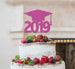 Graduation Hat 2019 Cake Topper Cake Topper Glitter Card Hot Pink