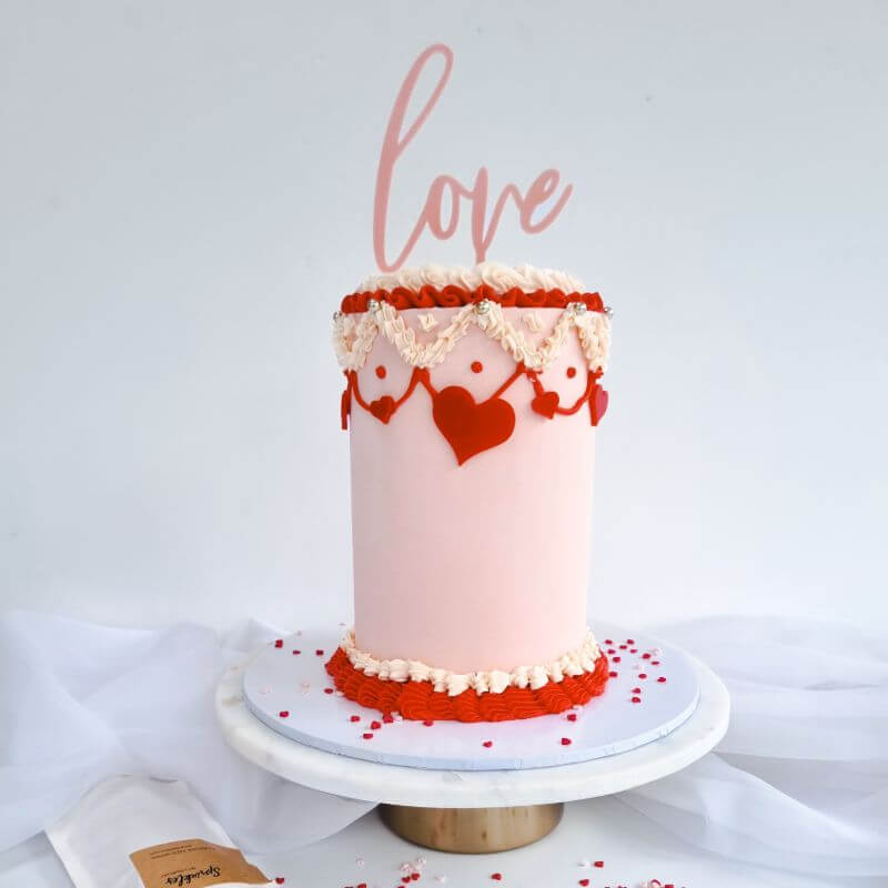 Love Valentine's Cake Topper Premium 3mm Acrylic