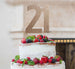 21st Birthday Cake Topper Glitter Card Rose Gold