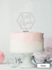 Baby Shower Hexagon Cake Topper Premium 3mm Acrylic Grey