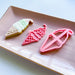 Three Scoops Ice Cream Cookie Cutter and Stamp by Luvelia Louise