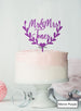 Custom Names Semi-Wreath Wedding Acrylic Shopify - Mirror Purple