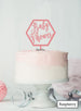 Baby Shower Hexagon Cake Topper Premium 3mm Acrylic Raspberry