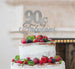90 & Fabulous Cake Topper 90th Birthday Glitter Card Silver