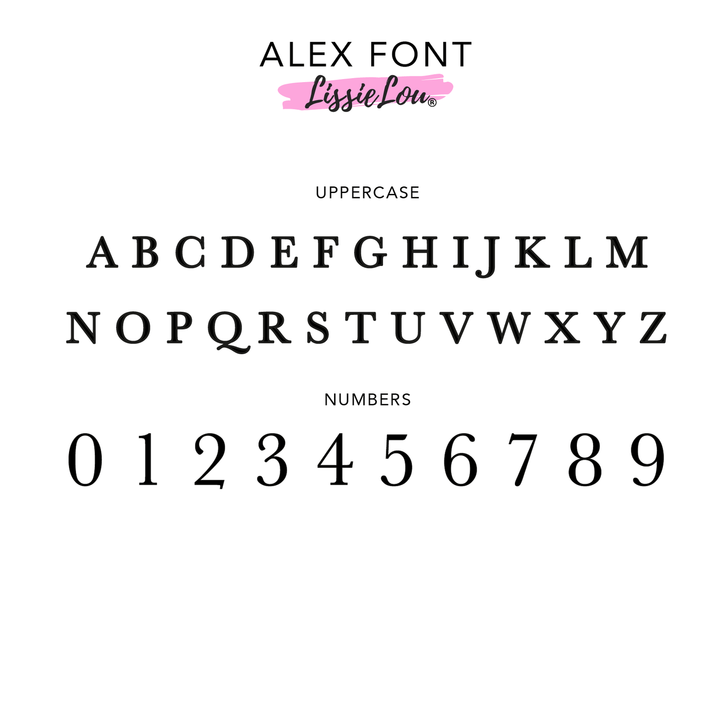 Alex Font Custom Cake Topper or Cake Motif Premium 3mm Acrylic or Birch Wood