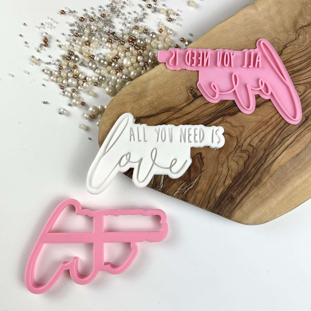 All You Need is Love Valentine's Cookie Cutter and Stamp