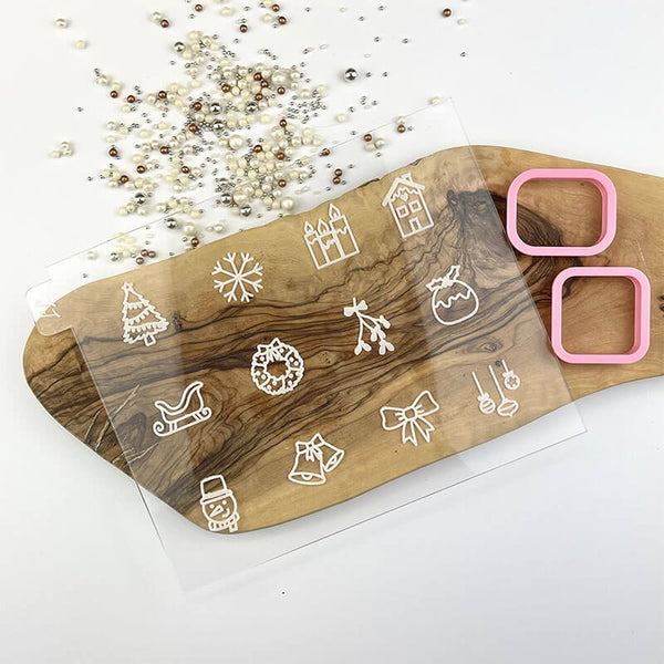 AlphaBakes Advent Calendar Set Cookie Cutters and Embossers LissieLou