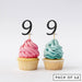 Number 9 Cupcake Toppers Pack of 12