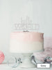 Hello World Baby Shower Cake Topper Premium 3mm Acrylic Grey
