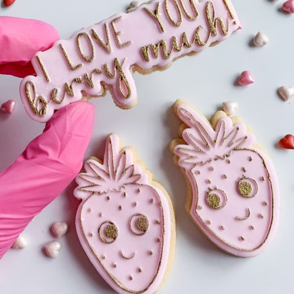 I Love You Berry Much Cookie Cutters and Embossers LissieLou