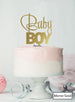 Baby Boy Baby Shower Cake Topper Premium 3mm Acrylic Mirror Gold