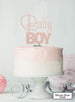 Baby Boy Baby Shower Cake Topper Premium 3mm Acrylic Mirror Rose Gold