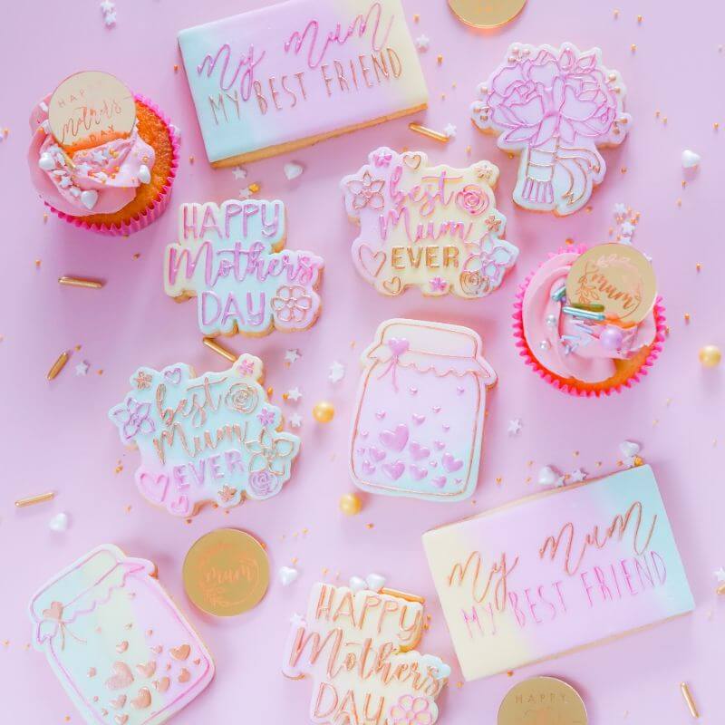My Mum My Best Friend Mother's Day Cookie Cutter and Embosser