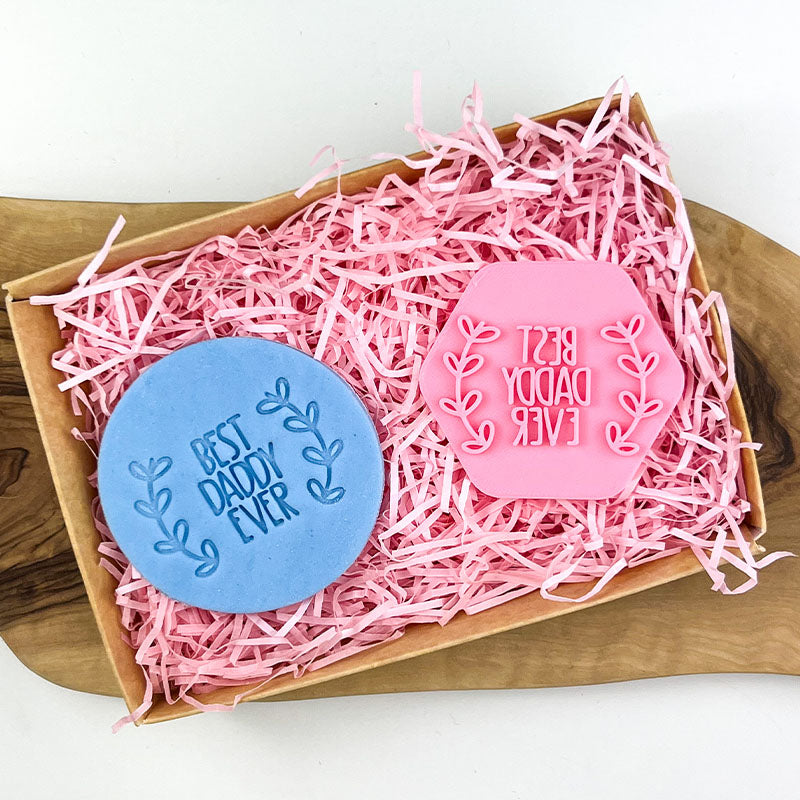 Mini Best Daddy Ever Father's Day Cookie Stamp