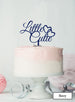 Little Cutie Baby Shower Cake Topper Premium 3mm Acrylic Navy