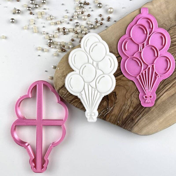 Birthday Balloons Cookie Cutter and Stamp