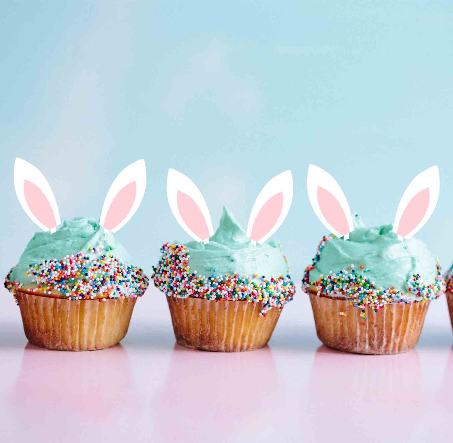 Easter Cake Kit, Cupcake Toppers and Cakesicle Sticks Mixed Bundle
