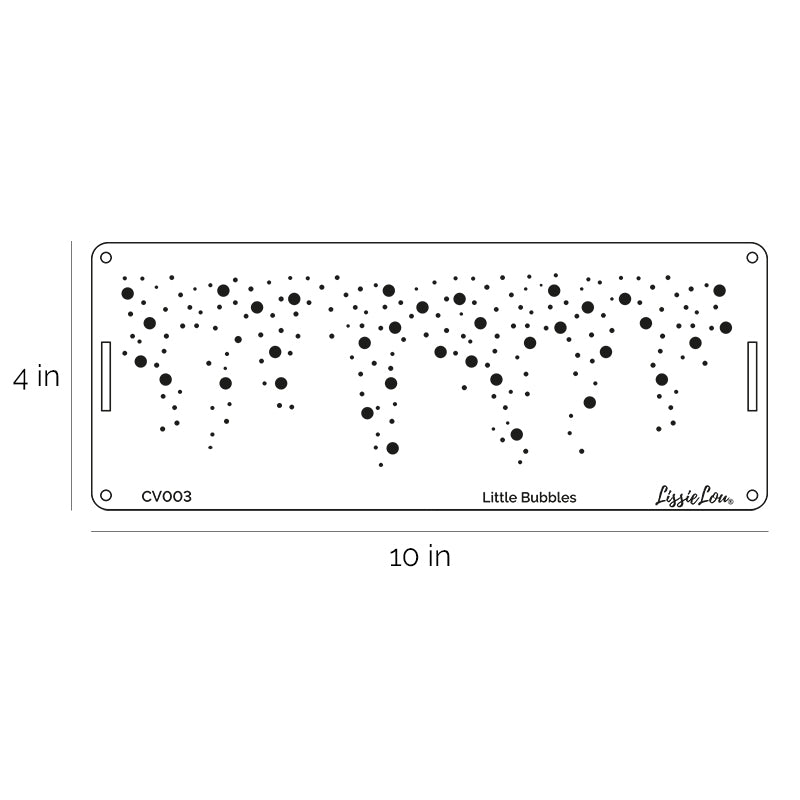 Little Bubbles Circles Cake Stencil - Border Design