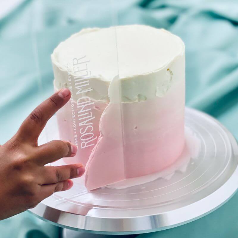 Rosalind Miller Cakes Style 0 Double Edged Cake Scraper Acrylic