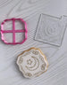 Moon and Star Plaque Ramadan Cookie Cutter and Embosser