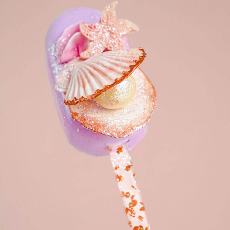 Copper Fleck Acrylic Cakesicle Lollipop Sticks