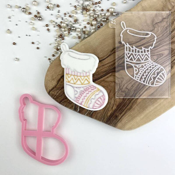 Christmas Stocking Cookie Cutter and Embosser