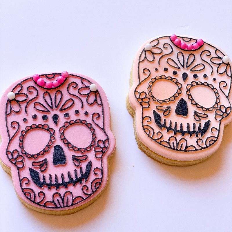 Skull Style 2 Halloween Cookie Cutter and Embosser