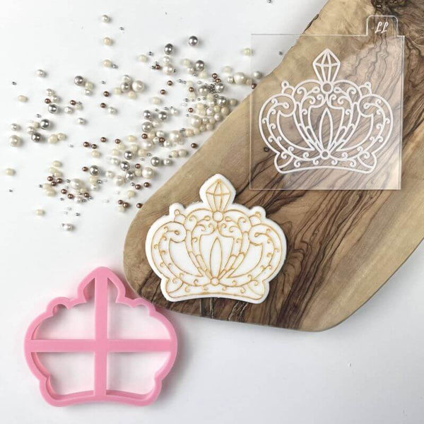 Princess Crown Cookie Cutter and Embosser by Catherine Marie Bakes