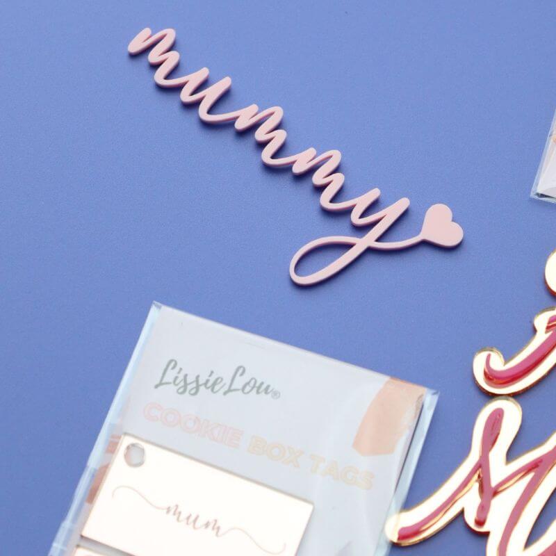 Mummy with Heart Mother's Day Cake Motif  Premium 3mm Acrylic