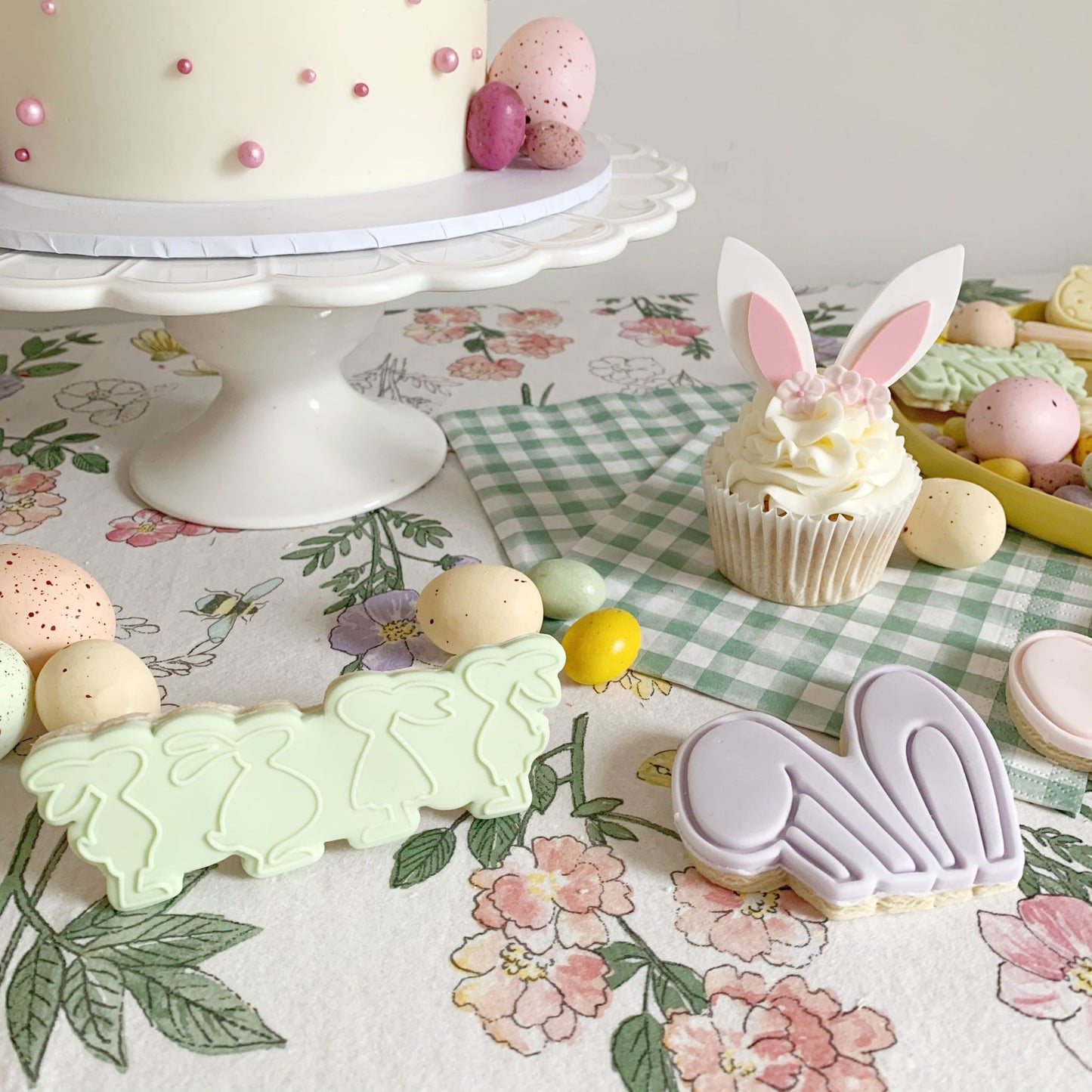 Four Easter Rabbit Friends Cookie Cutter