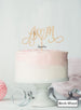 Custom Initials Heart Pretty Wedding Cake Topper