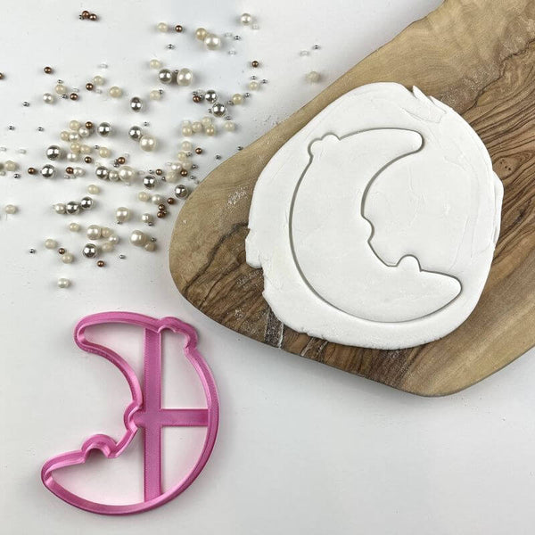 Cute Moon Baby Shower Cookie Cutter