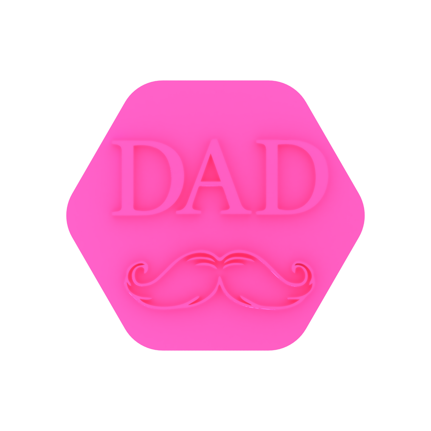 Dad with Moustache Cookie Stamp