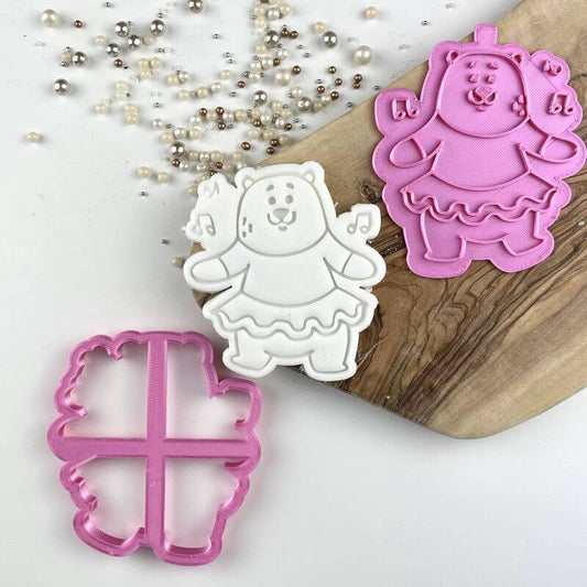 Daniel Dancing in a TuTu Birthday Cookie Cutter and Stamp