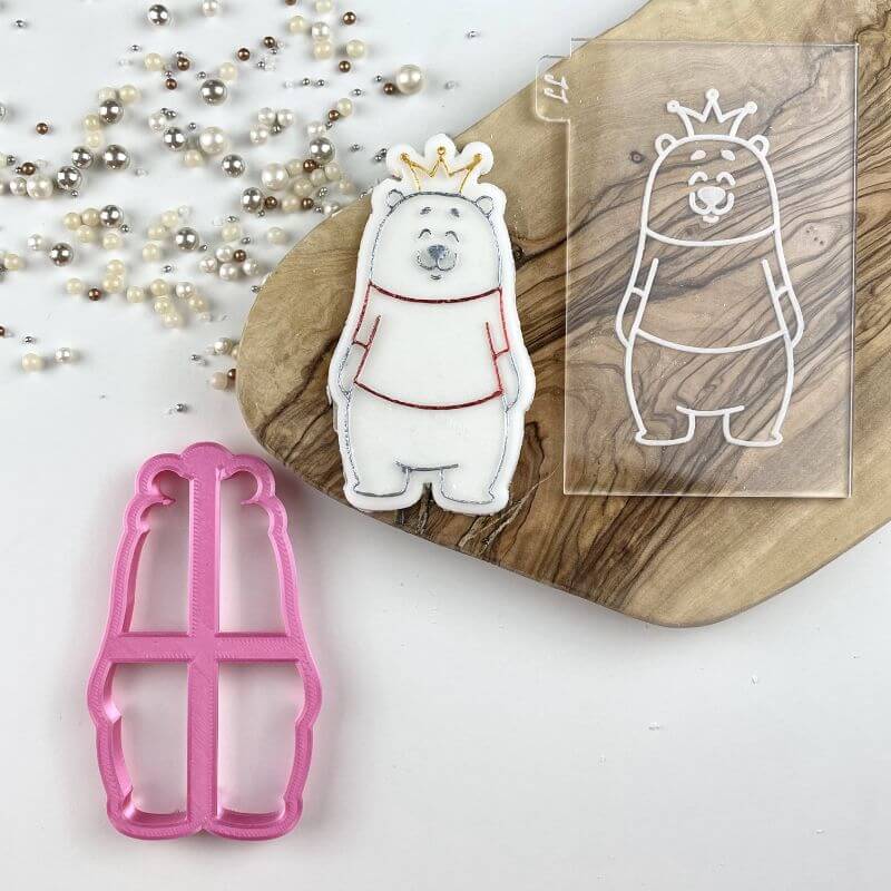 Daniel Wearing a Crown Birthday Cookie Cutter and Embosser