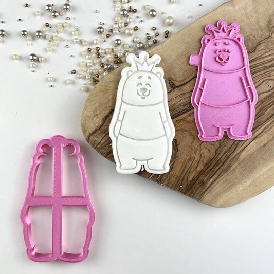 Daniel Wearing a Crown Birthday Cookie Cutter and Stamp