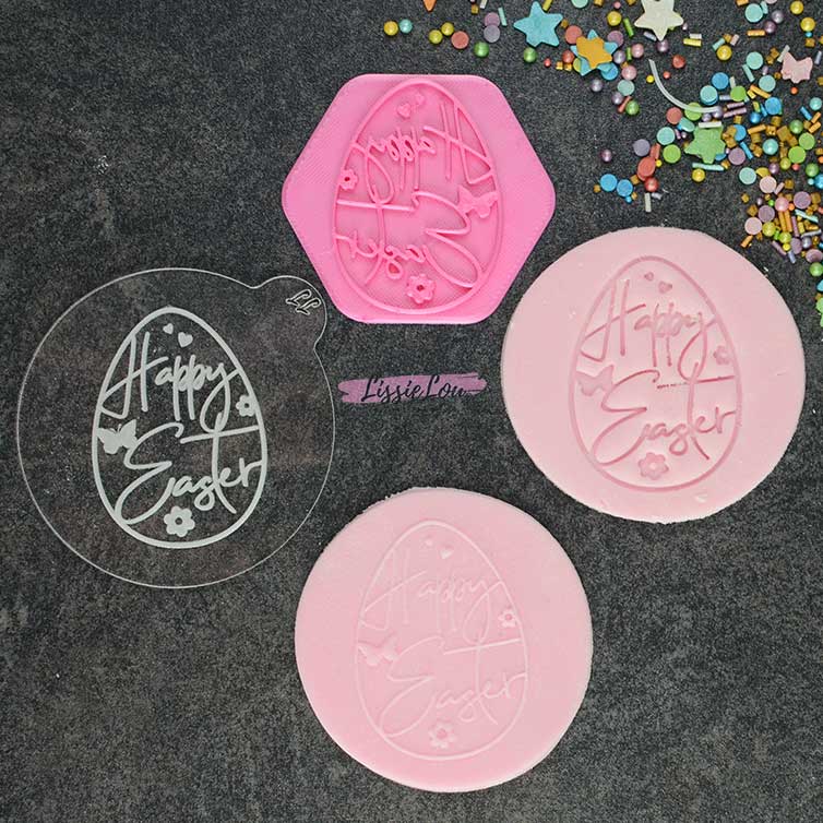 Decorative Egg Cookie Stamp