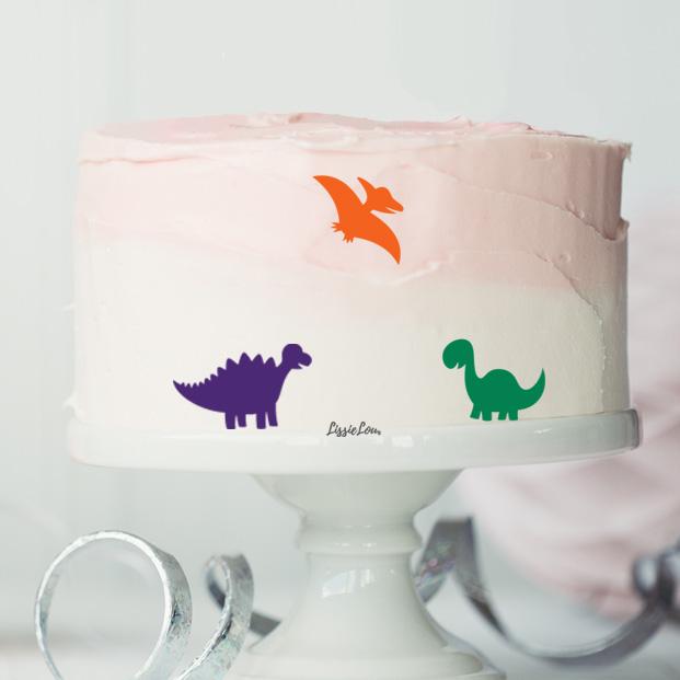 Dinosaur Pack of 3 Cake Motifs
